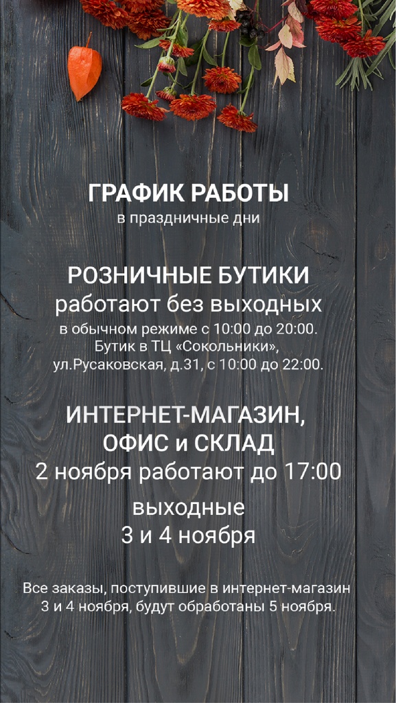 График работы 3 и 4 ноября 2024