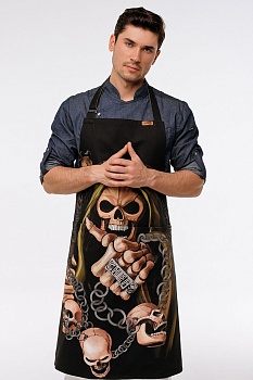 BANDIT фартук BFP19008 Череп с перстнем