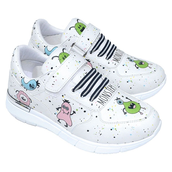 ShoeRokee кроссовки жен. на липучке Monsters SST700-714