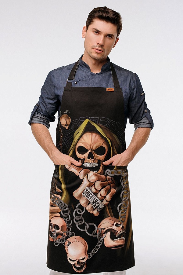 BANDIT фартук BFP19008 Череп с перстнем фото 3